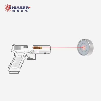 Goud bekleed 9mm laser training cartridge 650nm rode laser kogel voor droge vuur oefening