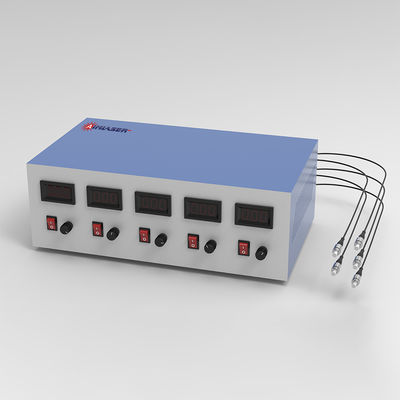 375nm 405nm 520nm 650nm 940nm Five Wavelengths Fiber Output Laser System with CW TTL and Analog Modulation TEC Cooling