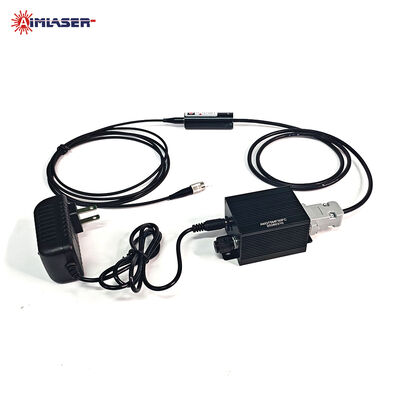 375nm 100mW Multimode Fiber-Pigtailed Laser Diode Module met 105μm Fiber Core, TTL-modulatie en verstelbare voedingsknop